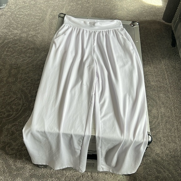 Pantaloni da yoga a vita alta a lunghezza intera per donne controllo della pancia Slim Fit casual comodi morbidi leggings lunghi elastici allenamento palestra corsa leggings opachi stretti, Blu, S